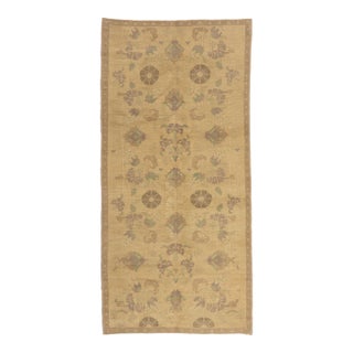 Vintage Turkish Oushak Rug, 05'01 X 10'07 For Sale