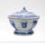Antique Blue & White Canton Chinese Export Porcelain Miniature Sauce Tureen For Sale - Image 4 of 16