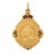 Early 20th Century Antique Coronation Medallion 15k Gold George V Mary Pendant Enamel Glasgow For Sale - Image 4 of 4