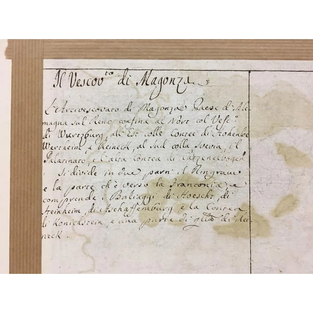 Metal Mid 18th Century Hand Colored Antique Map by Matthäus Seutter; Palatinatus Inferior For Sale - Image 7 of 9