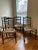 Antique , Late 19th Century, English Ladder Back Chairs With Original Rush Seats. Set of 4 For Sale - Image 4 of 14