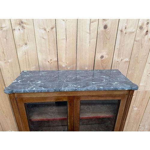 Wood Louis XVI Style Mahogany Display Bookcase For Sale - Image 7 of 8