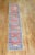 Red Zabihi Collection 1965 Turkish Floral Narrow Runner - 1'9" x 9'1" For Sale - Image 8 of 8