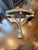 English Hollywood Regency Demilune Marble Top Console Found on 1st Dibs, this English console features a heavily veined...