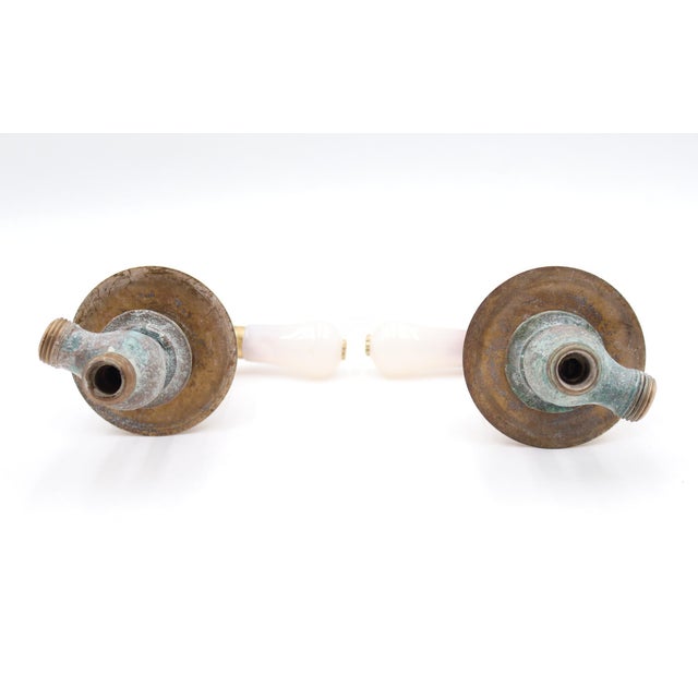 White Luxury Bathroom Faucet & Towel Bar Set For Sale - Image 8 of 16