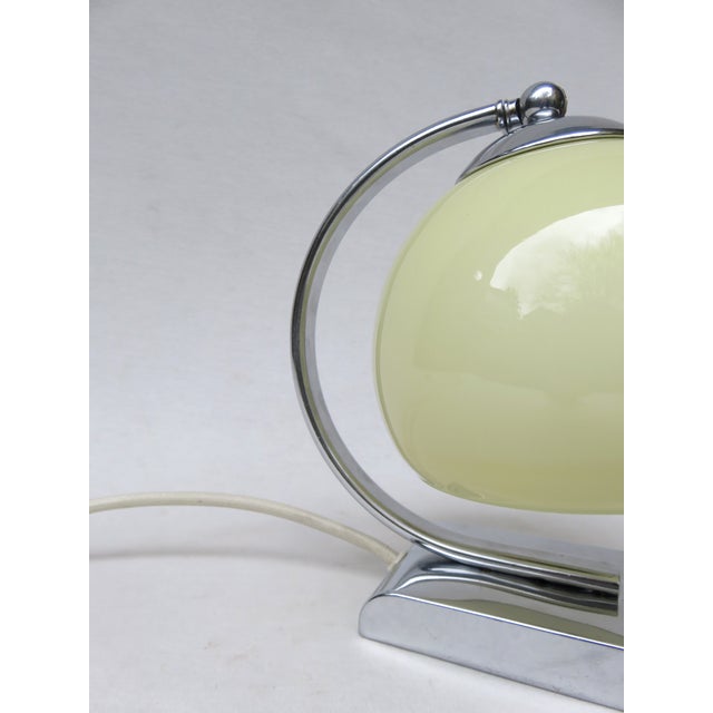 Vintage Bauhaus Table Lamp with Beige Cased Glass Shade, 1920s For Sale - Image 14 of 18