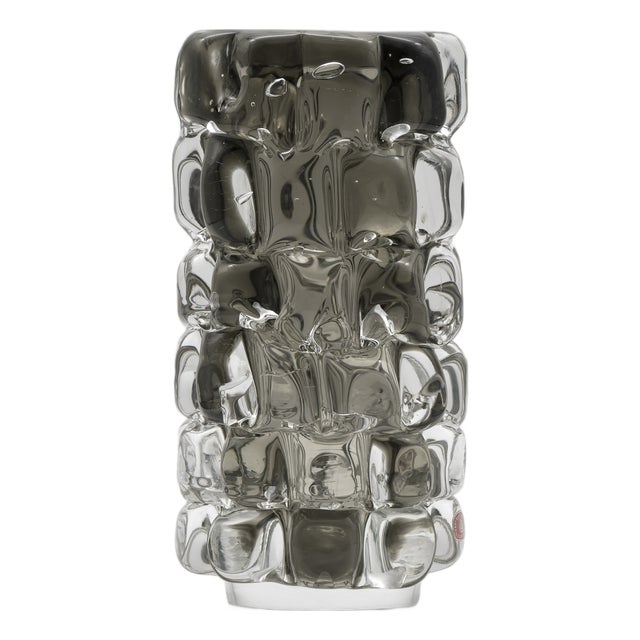 Pineapple Glass Vase by Frantisek Vizner for Skrdlovice, 1971 For Sale