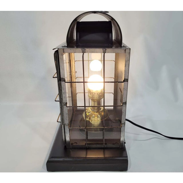 Early 20th Century National Marine Lamp Company Cabin Lantern For Sale - Image 5 of 7