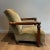 Brutalist Circa 1950s Wood & Velvet Brutalist Armchair For Sale - Image 3 of 12