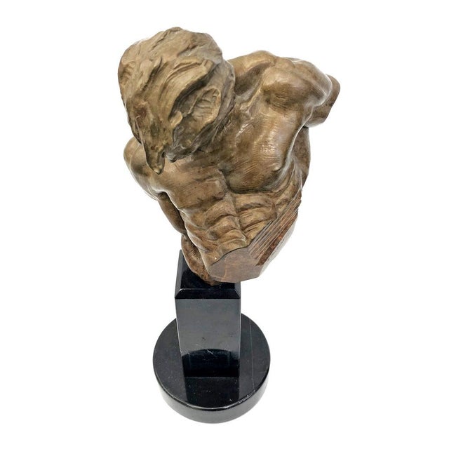 Richard MacDonald Gymnast, Bust, Bronze Sculpture, 1995 For Sale - Image 4 of 6
