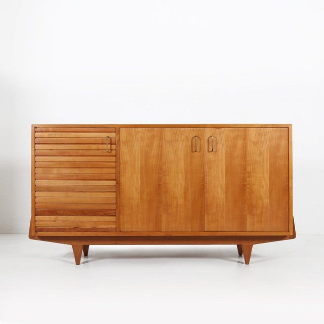Mid-Century French Sideboard in Cherrywood, 1950s For Sale - Image 18 of 18