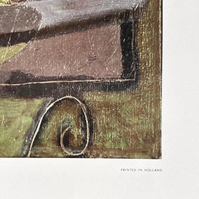Modern 1950s Georges Braque “Nature Morte” Lithograph (Printed in Holland, Ny Graphics Society) For Sale - Image 3 of 6