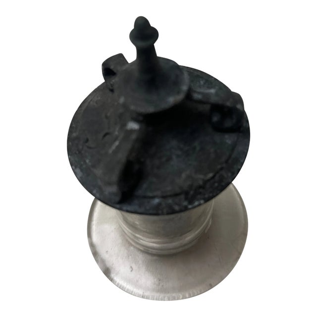 Antique Glass Oil Lantern For Sale