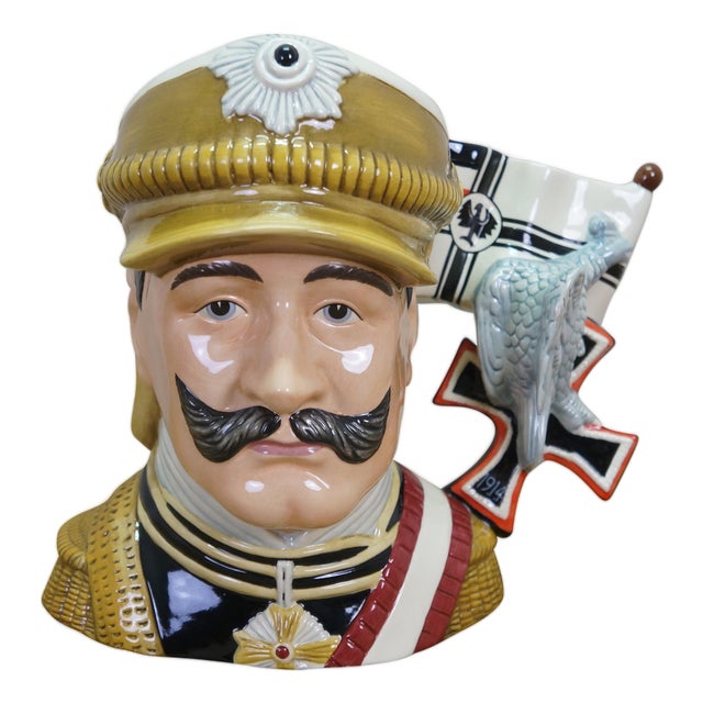 Royal Doulton Emperor Kaiser Wilhelm Military Leader Toby Character Jug For Sale
