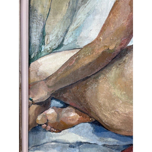 Seated Nude, 1938, Oil Painting on Canvas, Framed For Sale - Image 8 of 9