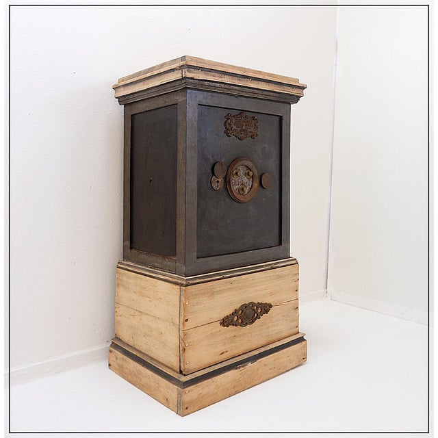 Vintage Safe in Brass and Steel, 1970s For Sale - Image 16 of 16