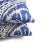 Contemporary Blue & White Damask Pattern Pillow Cover For Sale - Image 4 of 7