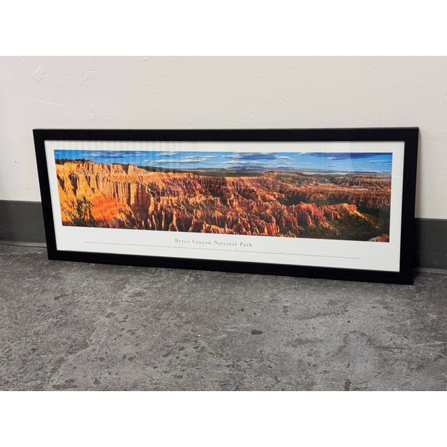 Black Bryce Canyon Panoramic Photo, Framed For Sale - Image 8 of 12