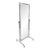 Full Length Rolling Chrome 2 Sided Dressing Mirror For Sale