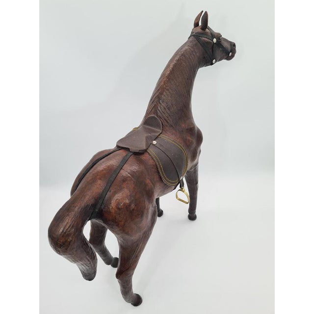 1960s Horse Figurine with Leather, 1960s For Sale - Image 5 of 13