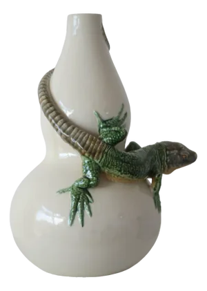 Vintage Hand-Painted Ceramic Vase, 1980s