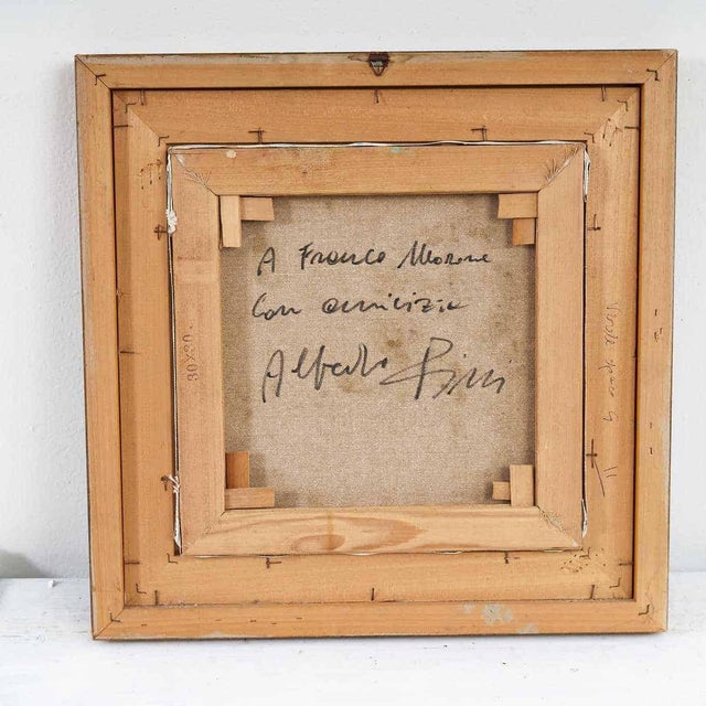 Alfredo Pini, Impressionist Scene, on Canvas For Sale - Image 4 of 6