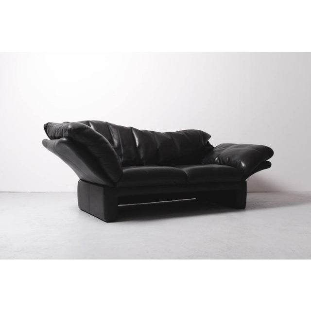 Mid-Century Leather Sofa from Bruhl & Sippold, Germany, 1990s For Sale - Image 4 of 9