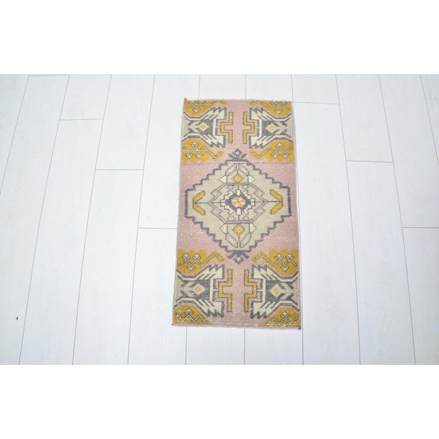 Handmade wool carpet in Turkish Anatolia , Vintage Oushak Rug,Turkish Vintage Anatolian Rug, Handmade wool Rug . One Of...