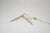 Italian Brass and White Metal Tripod Floor Lamp in the Style of Stilnovo, 1950s For Sale - Image 6 of 9