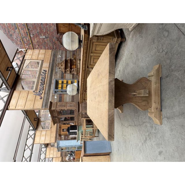 1960s Monastery Style Oak Table For Sale - Image 5 of 10