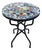 24” Colorful Handcrafted Moroccan Mosaic Table / Patchwork Style For Sale
