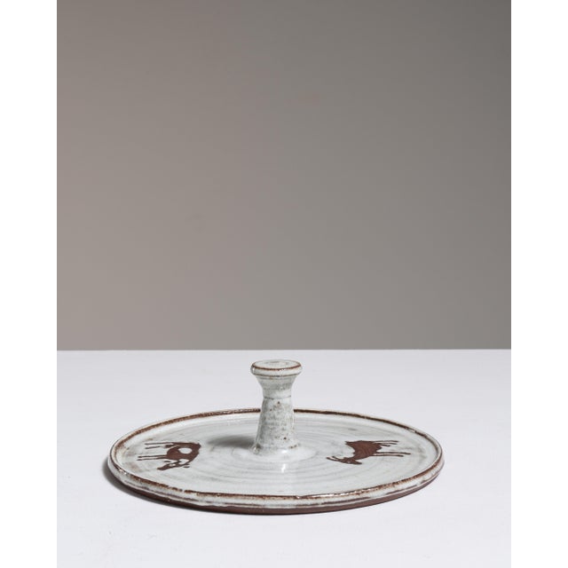 Ceramic 1970s Germany White Ceramic Platter For Sale - Image 7 of 15