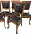 Early 1900’s Stomps-Burkhardt Co, American Edwardian-Era /Tiger Oak / Leather Upholstery Dinning Chair Set of 6 Includes a...