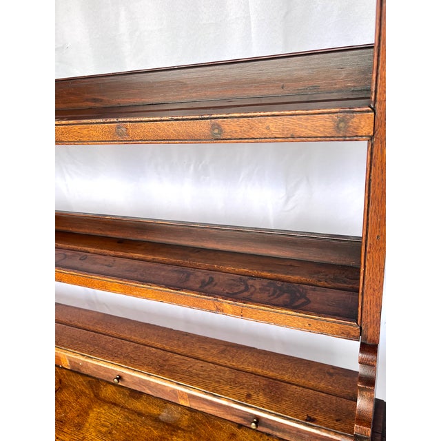 Antique 1800s Oak Welsh Pot Board Dresser W/Open Plate Rack For Sale - Image 16 of 18