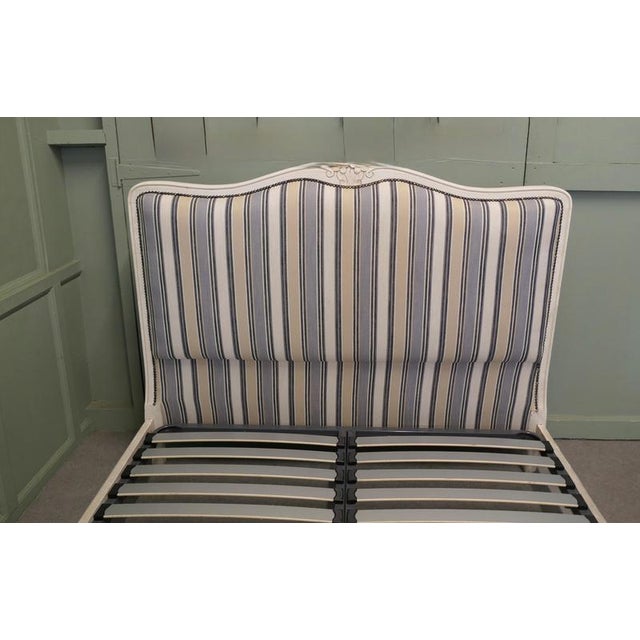 French Upholstered Double Bed For Sale - Image 5 of 10