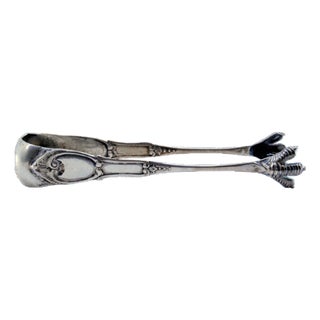 Silver Ice Tongs in the Shape of Claws For Sale