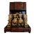 19th Century French Napoleon III Marquetry Cave À Liqueur / Liquor Tantalus With Gilt Crystal Decanters For Sale