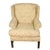 Upholstered English Mahogany Wingback Chair For Sale - Image 4 of 4