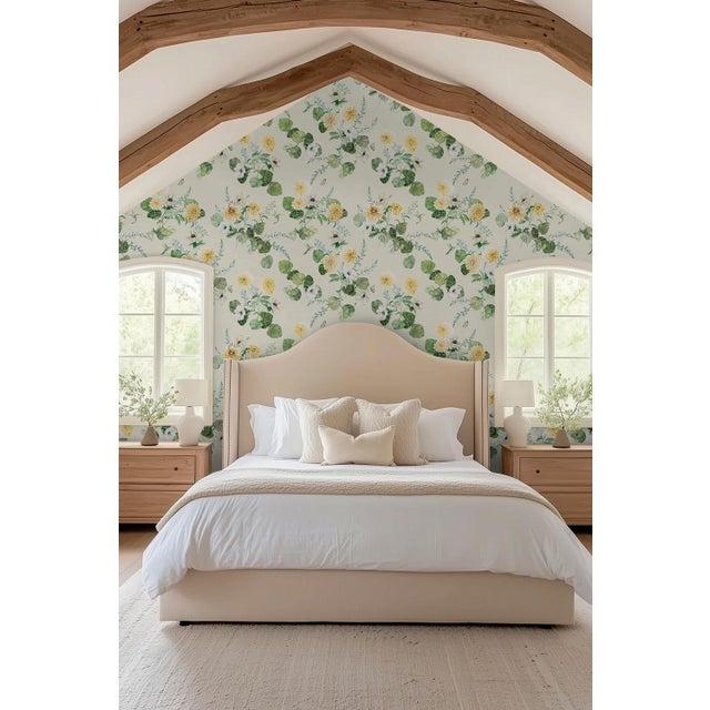 Our Chirp Society Garden Wallpaper Print includes some of our very favorite botanical florals, hand-painted alongside...
