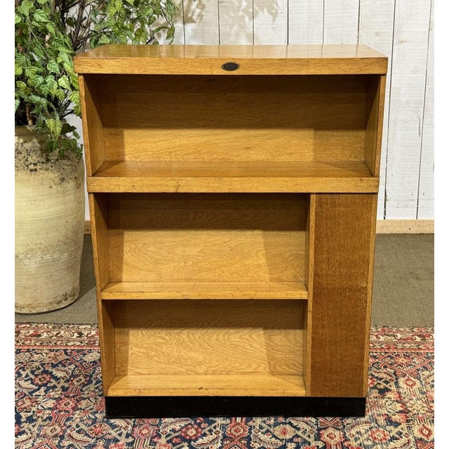 English Double-Sided Oak School Library Bookcase For Sale - Image 11 of 14