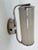 Brown Bauhaus Chrome and Milk Glass Wall Lamp, Former Czechoslovakia, 1940s For Sale - Image 8 of 9
