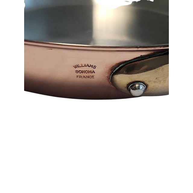 Williams-Sonoma Mauviel Williams Sonoma Vintage Ten Inch Copper Fry Pan For Sale - Image 4 of 4