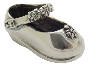 Vintage Italian Handmade Silver Child Shoe Figurine, Italy, 1980s