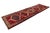 Tribal Vintage Hand-Knotted Turkish Wool Runner Rug With Geometric Tribal Medallions in Crimson, Indigo, and Cream For Sale - Image 3 of 9