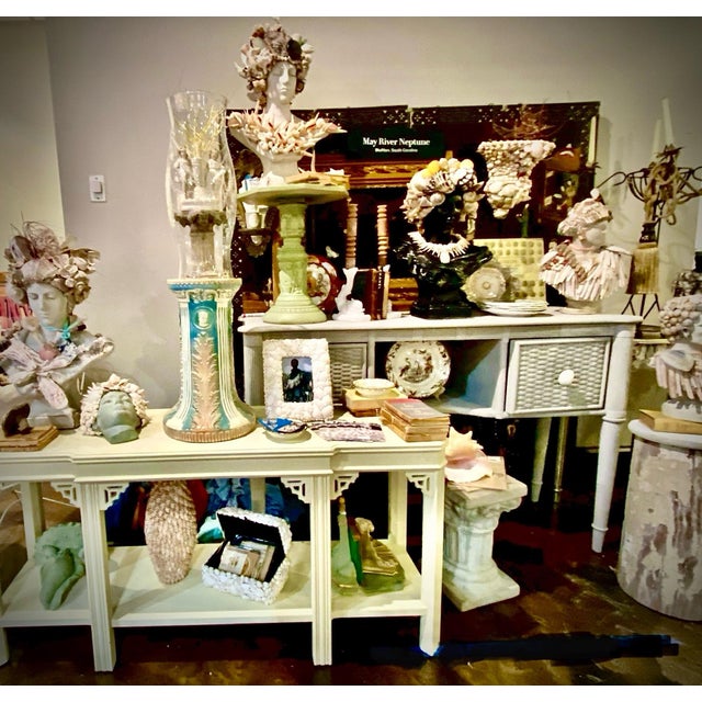 Shell Vintage Shell Encrusted Vase For Sale - Image 7 of 8