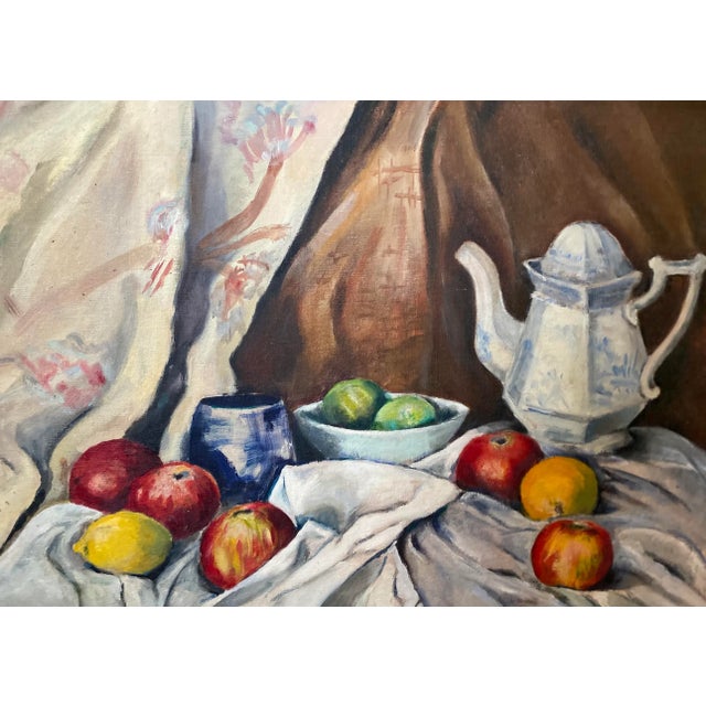 Mid 20th Century Mid 20th Century Fruit Still Life Painting, Framed For Sale - Image 5 of 11