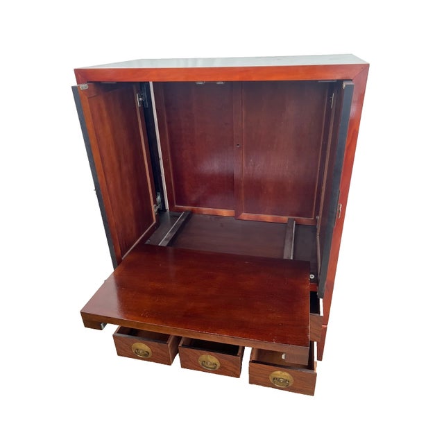 1990s 1990s Japanese Tansu Style Chest Cabinet Stacking Six Drawers Pull Out Armoire Shelf For Sale - Image 5 of 16