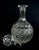 Vintage Anglia Decanter & Stopper by Nachtmann Round Crystal Glass Decanter Heavy Bottom For Sale - Image 4 of 7