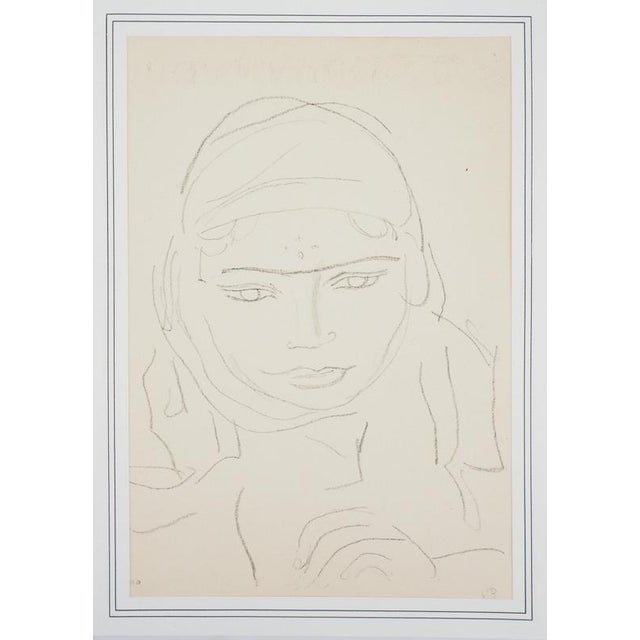 Maurice Barraud, Indian Woman, Lithograph For Sale - Image 6 of 6