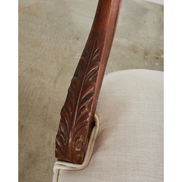 Pair of English Regency Period Mahogany Cock Fighting Chairs For Sale - Image 9 of 13